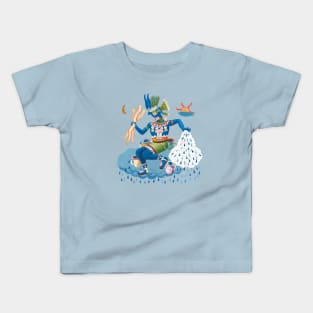 Tlaloc Rain God Kids T-Shirt